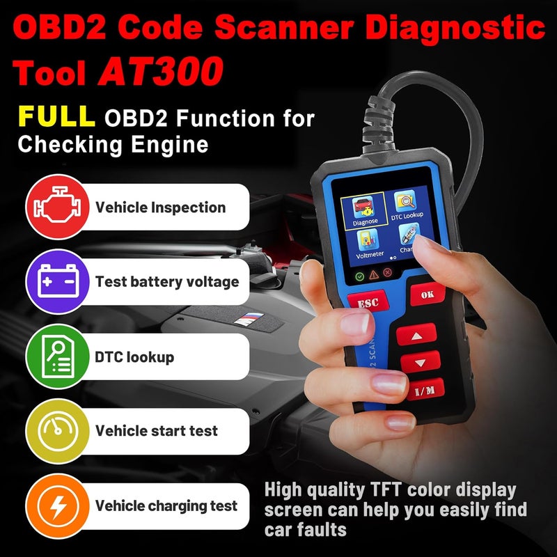iKiKin قارئ رموز السيارات iKiKin AT300 OBD2 - Image 3