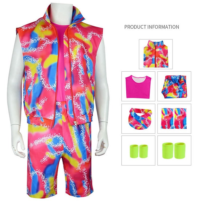 Y&D Movie Rollerblade Outfits Doll Y2K Cowgirl Suits Jumpsuit Dress Hot Pink Men's Women's Couple's Cosplay Costume Mardi Gras Halloween Carnival Masquerade - Image 4