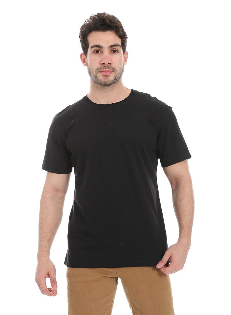 Andora Essential Plain Short Sleeves T-Shirt_ Black  - Image 1