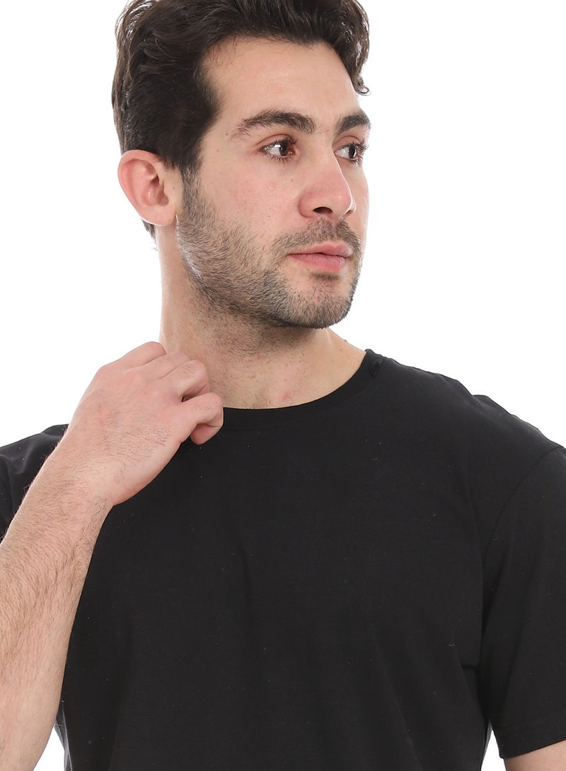 Andora Essential Plain Short Sleeves T-Shirt_ Black  - Image 4