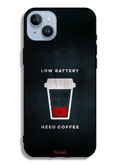 Tolwak Apple iPhone 14 Plus Protective Case Low Battery Need Coffee  - Image 2