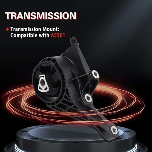 QRYIPPDM Engine Motor and Transmission Mount Kit Compatible with 2011 Lacrosse L4 2.4L 2011- 2013 Regal L4 2.4L & 2014 Impala L4 2.5L-Automatic Transmission 4pcs A5537 A5532 A5502 A5501 - Image 5