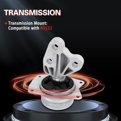 QRYIPPDM Engine Motor and Transmission Mount Kit Compatible with 2011 Lacrosse L4 2.4L 2011- 2013 Regal L4 2.4L & 2014 Impala L4 2.5L-Automatic Transmission 4pcs A5537 A5532 A5502 A5501 - Image 4