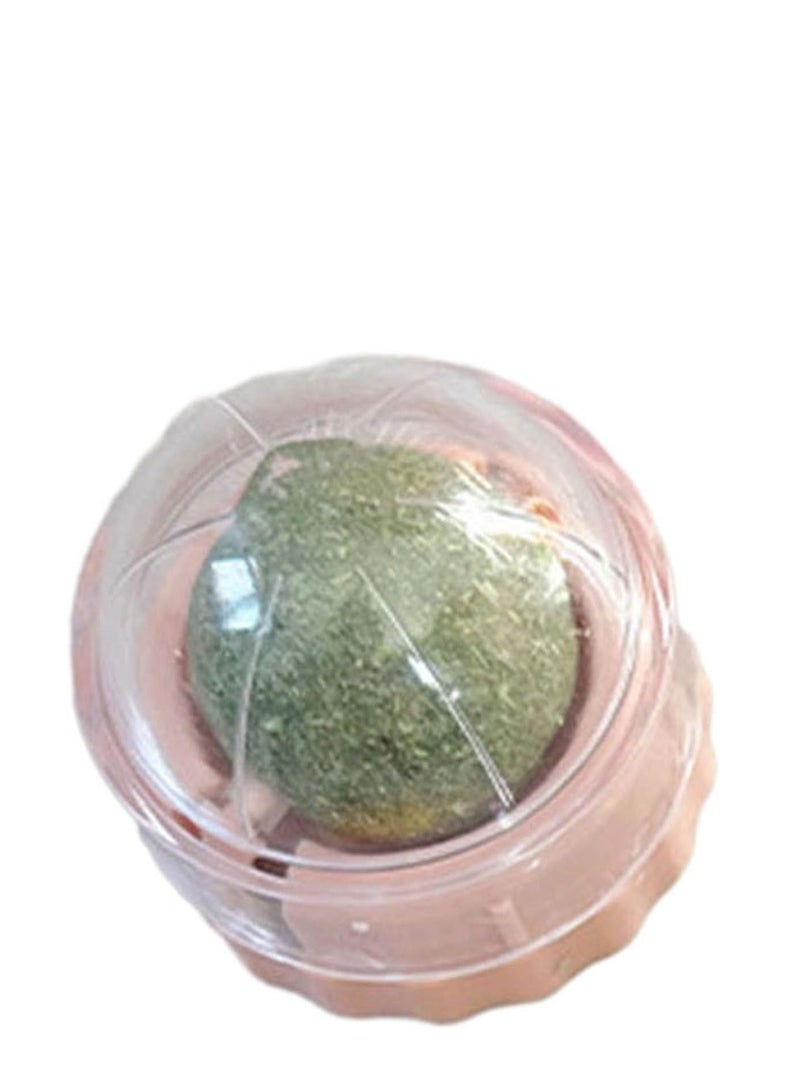 Catnip Wall Ball Toy for Cats Stick-on Design Teeth Grinding Freshens Breath Cartoon Style Cat Toy