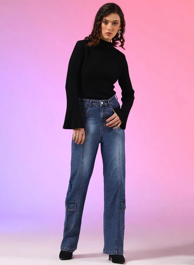 Kotty Kotty High Rise Straight Fit Jeans