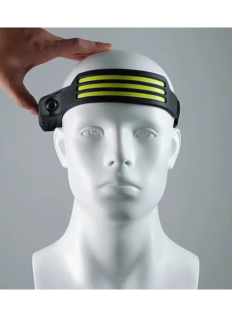 Generic LED Sensor Headlamp, Multiple Light Head Torch Rechargeable, Led Super Bright Headlamp, Headlamp with USB Charging Cable Lightweight, Fishing Headlight  - Image 4