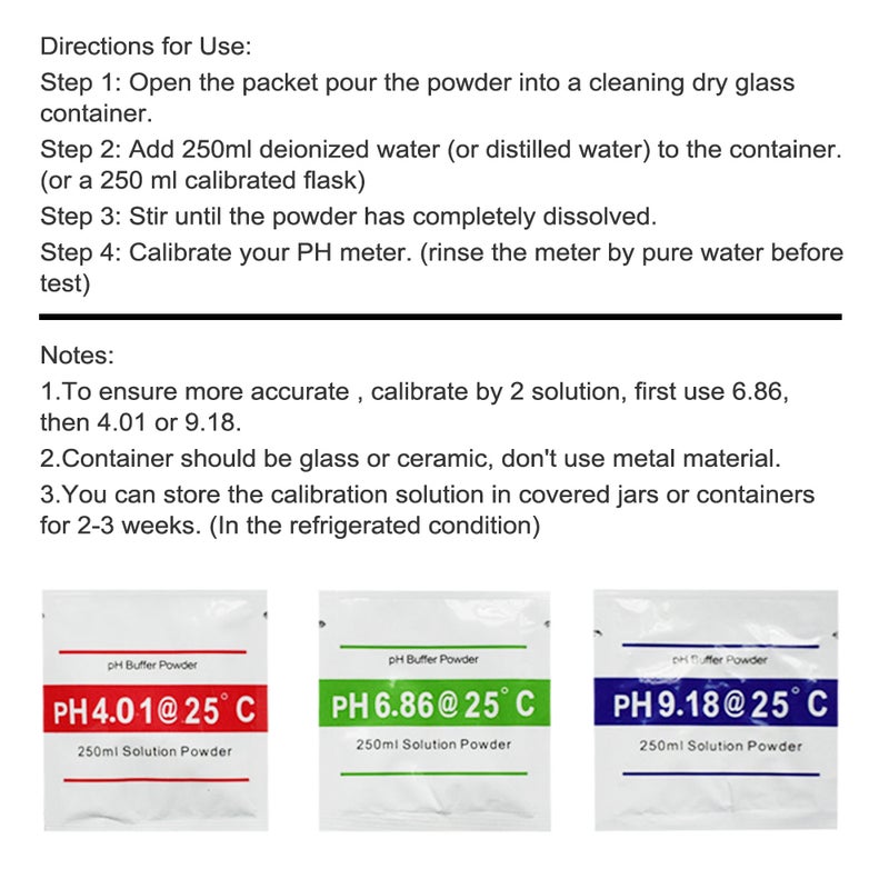PH Meter Calibration Point 3 Type PH Buffer Powder Set Measure Calibration Solution Powder For PH Test Meter - Image 2