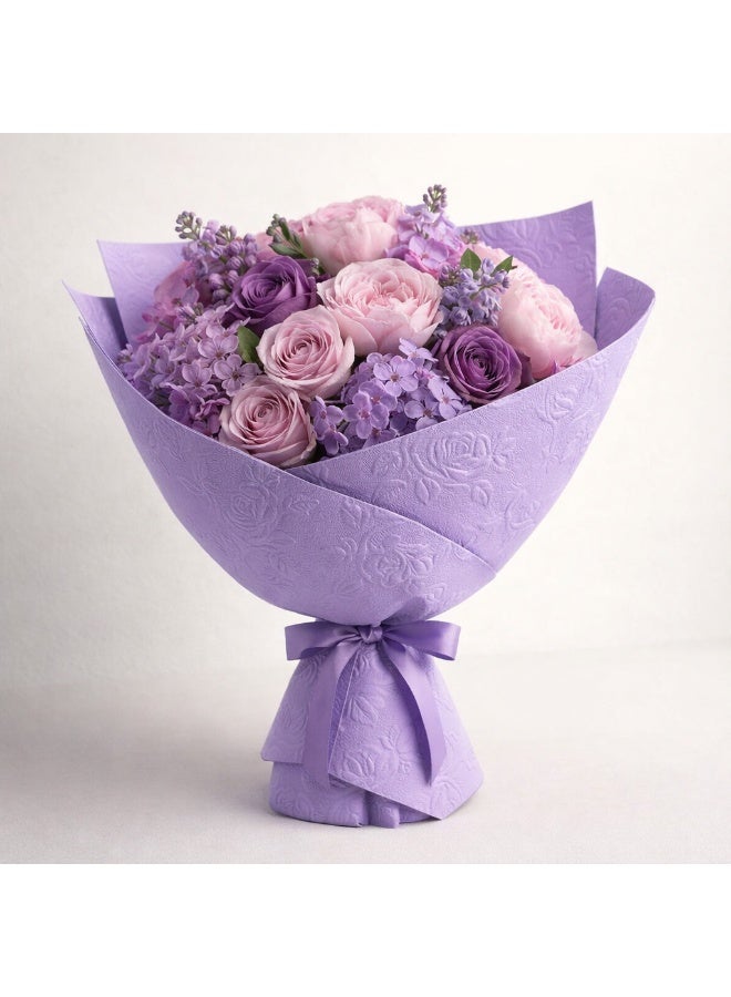 Si Bonne Premium Rosa Violet Gift Wrapping Paper 10 Sheets/Bag 58 x 58 cm - Image 2