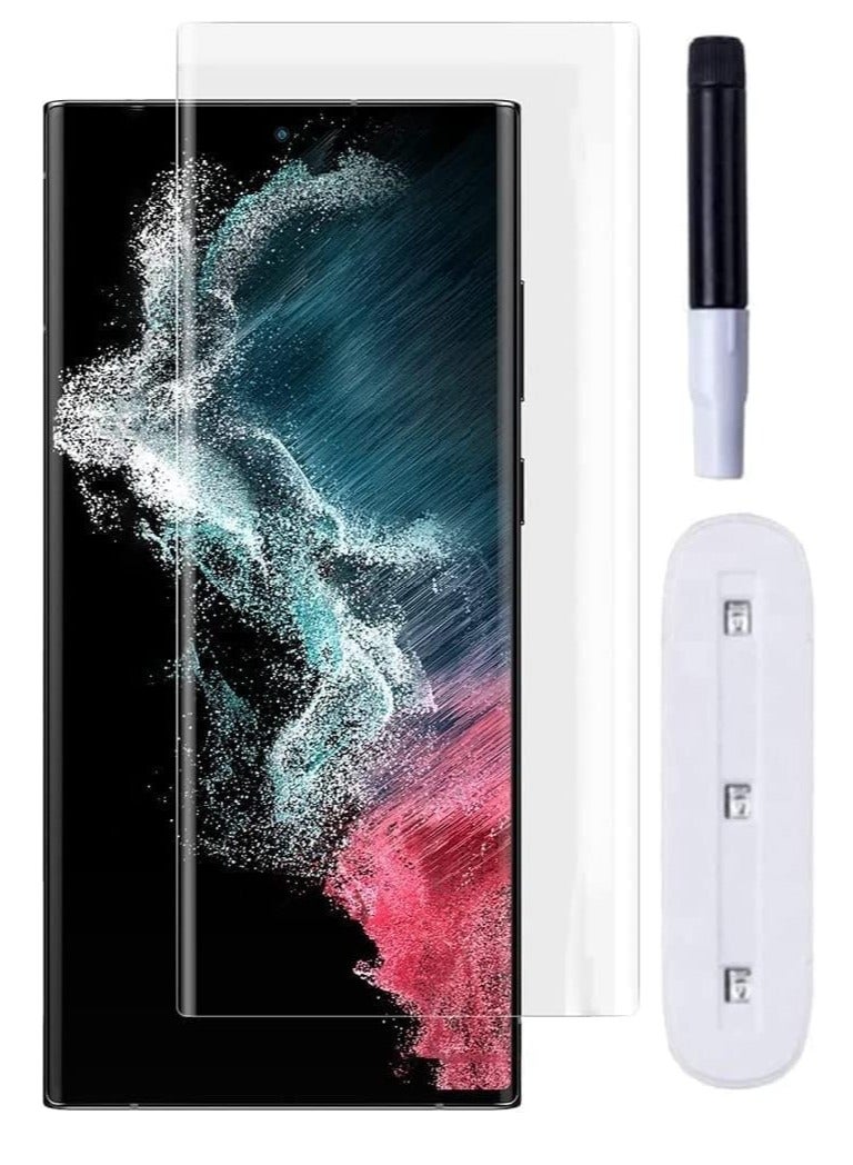 MIGOFAST Screen Protector for S21 Plus UV Tempered Glass, Film HD Screen Saver, 9H Hardness, Bubble-free Screen Replacement Protector Film - Image 1