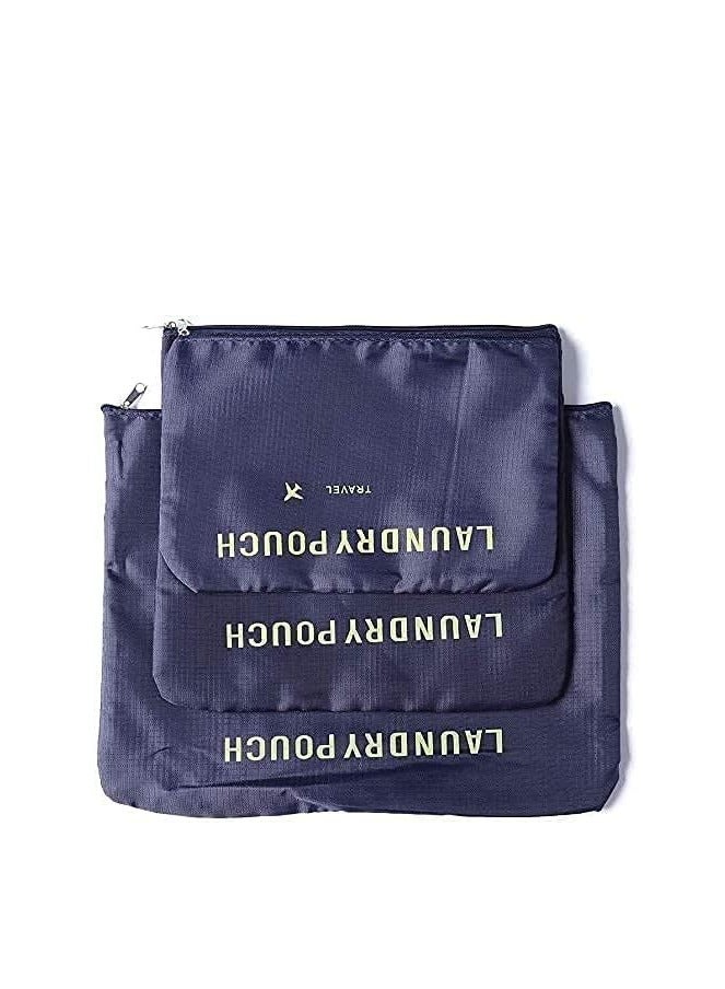 6-Piece Clothes Storage Bag Set for Travel and Outdoor Use, Navy color - Image 2