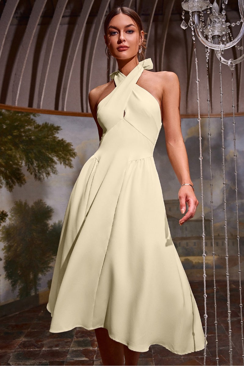 SIMPLEE Women's Summer Elegant DressLight & Comfortable Lightweight Cotton Blend Perfect for Outings  - Image 1