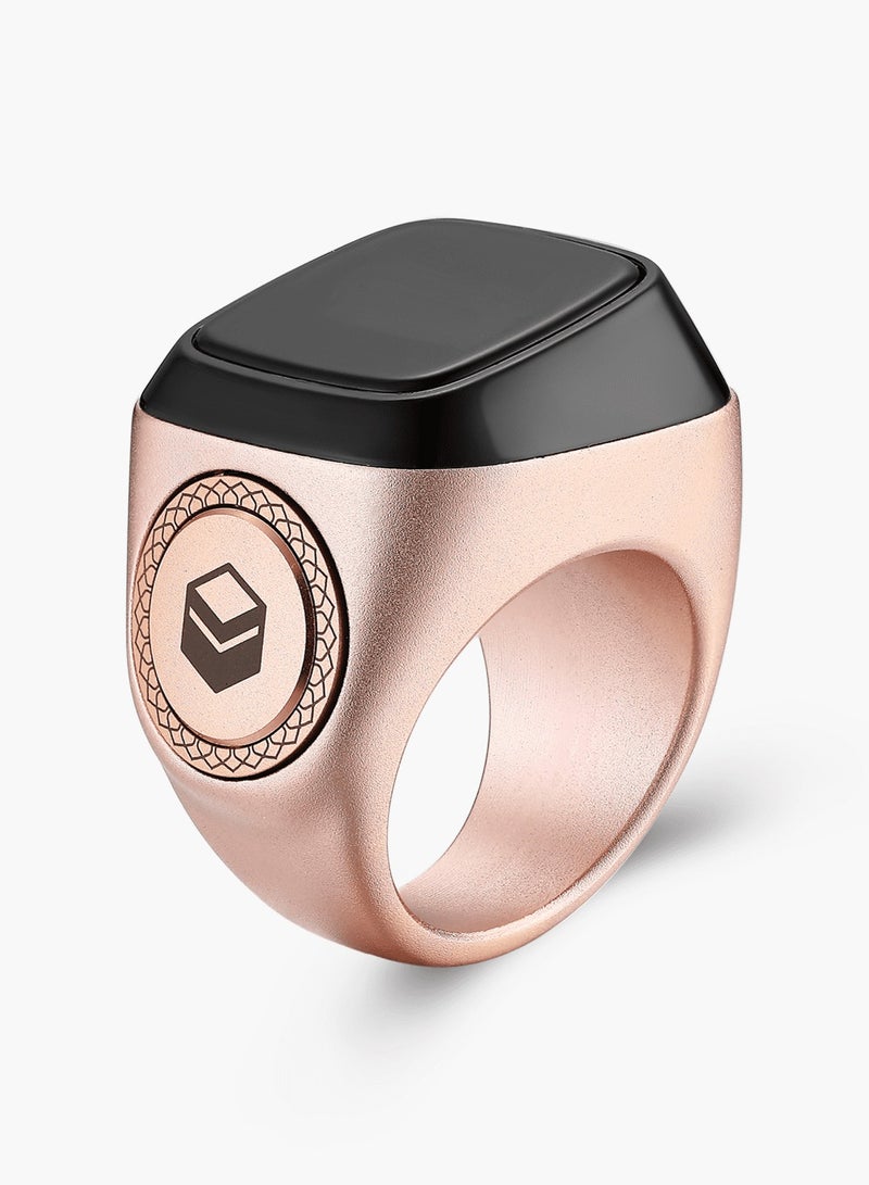 UMEOX iQIBLA Smart Zikr M02 Pro Ring Bright Rose 20MM | 5 Prayer Time Reminders | Tasbih Smart Counter | Classic Long-lasting Battery and Shock-resistant Hard Screen | iQIBLA Social Life App(Points Redemption,Sleep,Heart Rate,Steps...) | Stronger Tracks 65000 Counts | iQIBLA Service