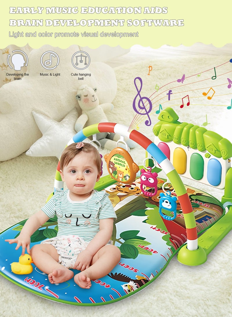MaBaby Baby Play Mat Activity Gym, Musical Activity Center, Kick and Play Piano Gym, Tummy Time Mats for Newborn Babies Infants Toddlers Boys Girls - Image 4