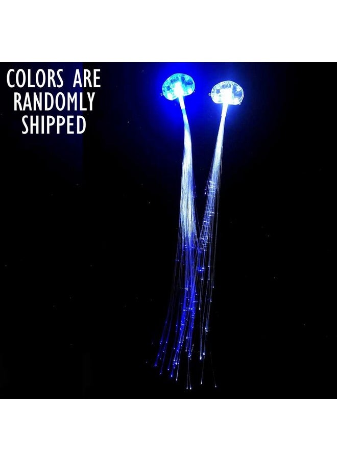 exciting Lives exciting Lives LED Hair Extensions For Parties - Dance Party Fashion Accessory, Gift for Women's Day, Christmas day, New Year - Sister, Kids, Friends (2 Piece)  - Image 2