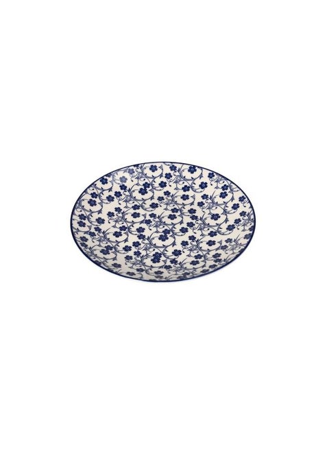 طبق جانبي سيراميكي بتصميم زهور