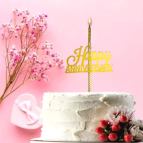 AMFIN® (Pack of 1) Anniversary Cake Topper / 25th Anniversary Cake Accessories / Cake Topper / Couple Cake Anniversary Topper / Cup Cake Anniversary Topper / Candle Cake Accessories - Image 5