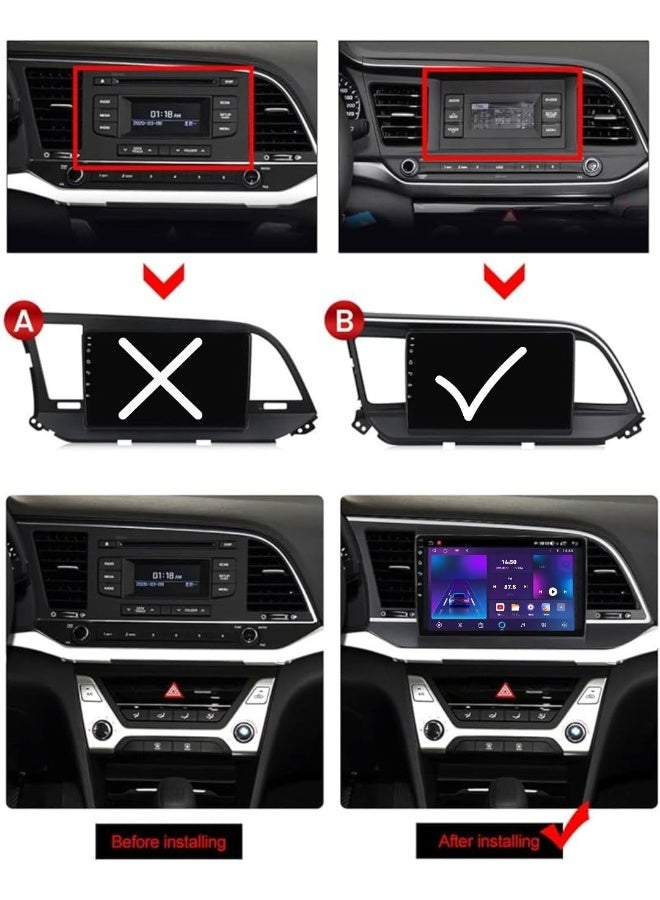 Vierex Fit Hyundai Elantra Car Stereo Elantra Android Screen 2019-2021 With Apple Carplay Android Auto Wireless WiFi DSP FM&AM BT AHD Camera Included Fast Interface QLED (2+32GB Carplay 4CORE) - Image 3
