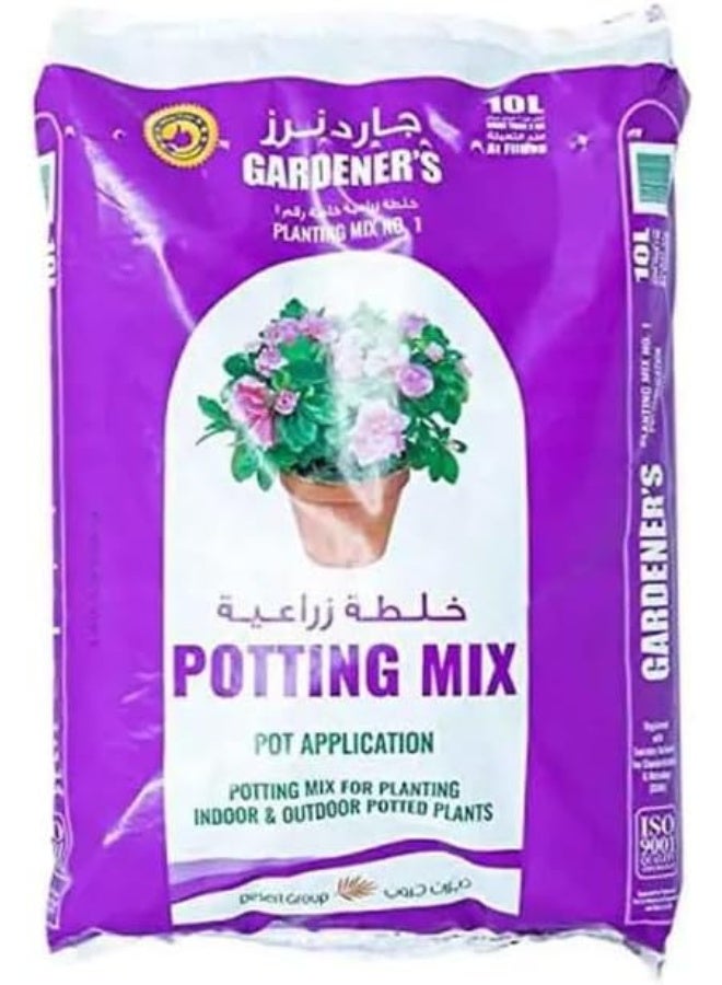 GARDENER'S خليط زراعة البستانيين رقم 1 للتطبيقات الداخلية والخارجية - 10 لتر - Image 1