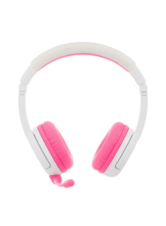 بودي فونز سماعات لاسلكية آمنة للصوت المدرسي - وردي