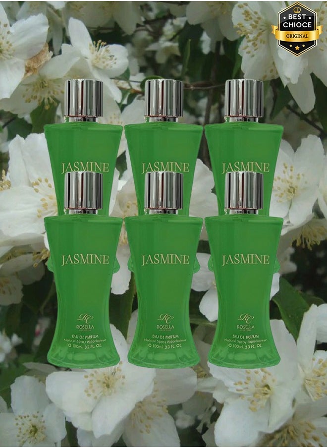 روزيلا - 6 قطع عطر الياسمين للنساء 100 مل - Image 1