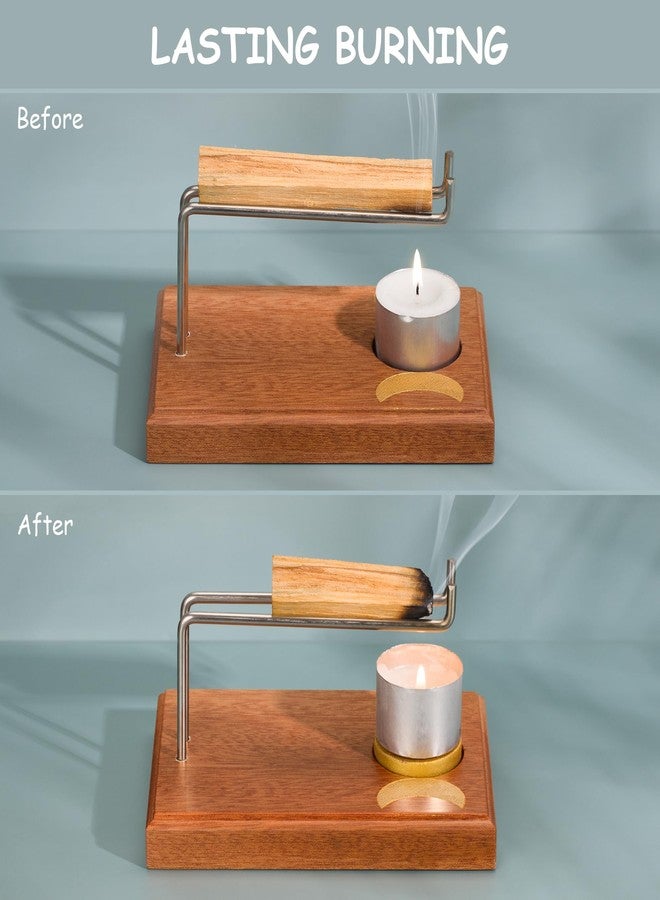 ZenBless Palo Santo and Sage Holder, Incense Burner Holder for Palo Santo & Sage Smudge Sticks, Lasting Burning Sage Holder for Burning Bowl, Ideal for Spiritual Meditation Gift - Image 3