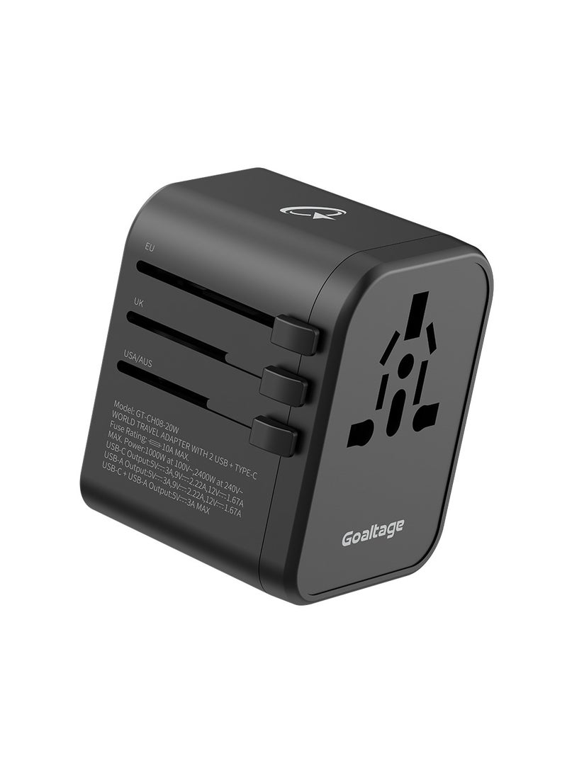 جولتيج شاحن حائط CH08 بقدرة 20 واط مع حماية الأمان ووظيفة المنافذ المتعددة - Image 3