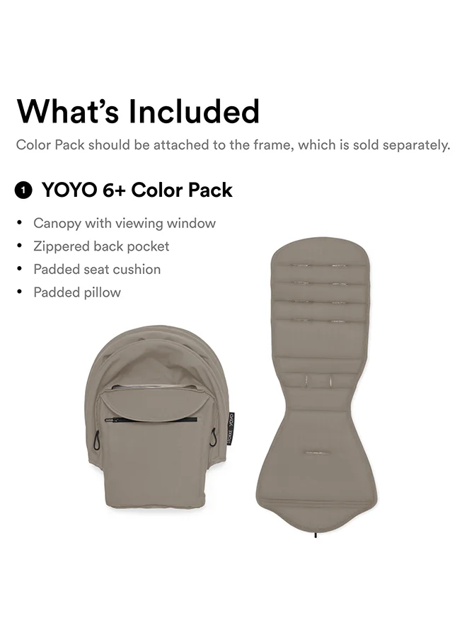 ستوك Yoyo 6+ Color Pack Taupe, Trendy Color Pack For Yoyo 6+ In Taupe