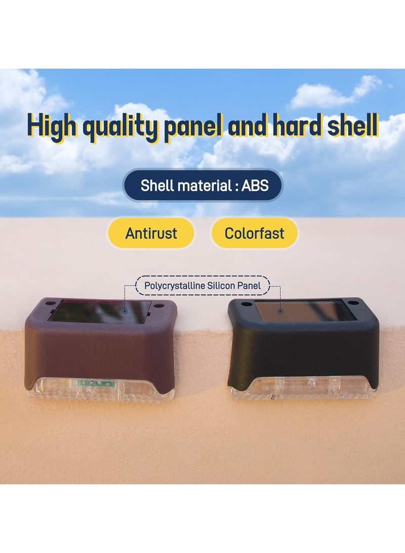 دريمزون مصابيح مقاومة للماء تعمل بالطاقة الشمسية مكونة من 4 قطع من مصابيح LED للسطح والسياج - Image 3