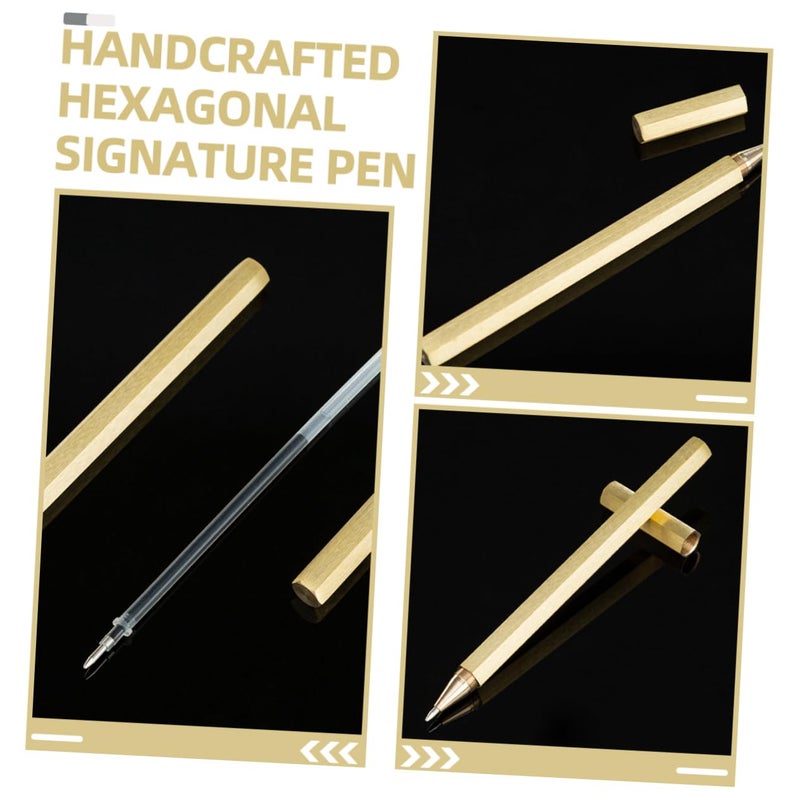Vintage Copper Gel Pen For Writing Drawing Sketching Office Business Use - Image 4