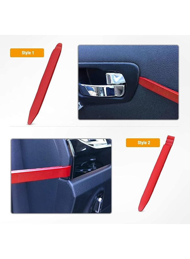 Lonimia Auto Trim Removal Tool Kit, Trim Removal Tool, 5 Pcs Nylon Fiber Material No Cracking Or Bending Ultra-Light Practical Tool, Suitable For Car Audio/Radio System Installing Or Removing Etc  - Image 5