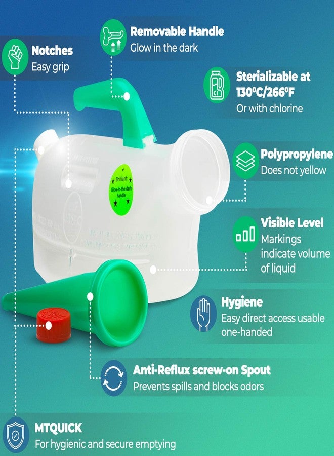 Providence Spillproof مبولة رجالية مانعة للانسكاب ومضادة للارتجاع من URSEC - لكبار السن وذوي الاحتياجات الخاصة والاستخدامات العلاجية الأخرى. - Image 4