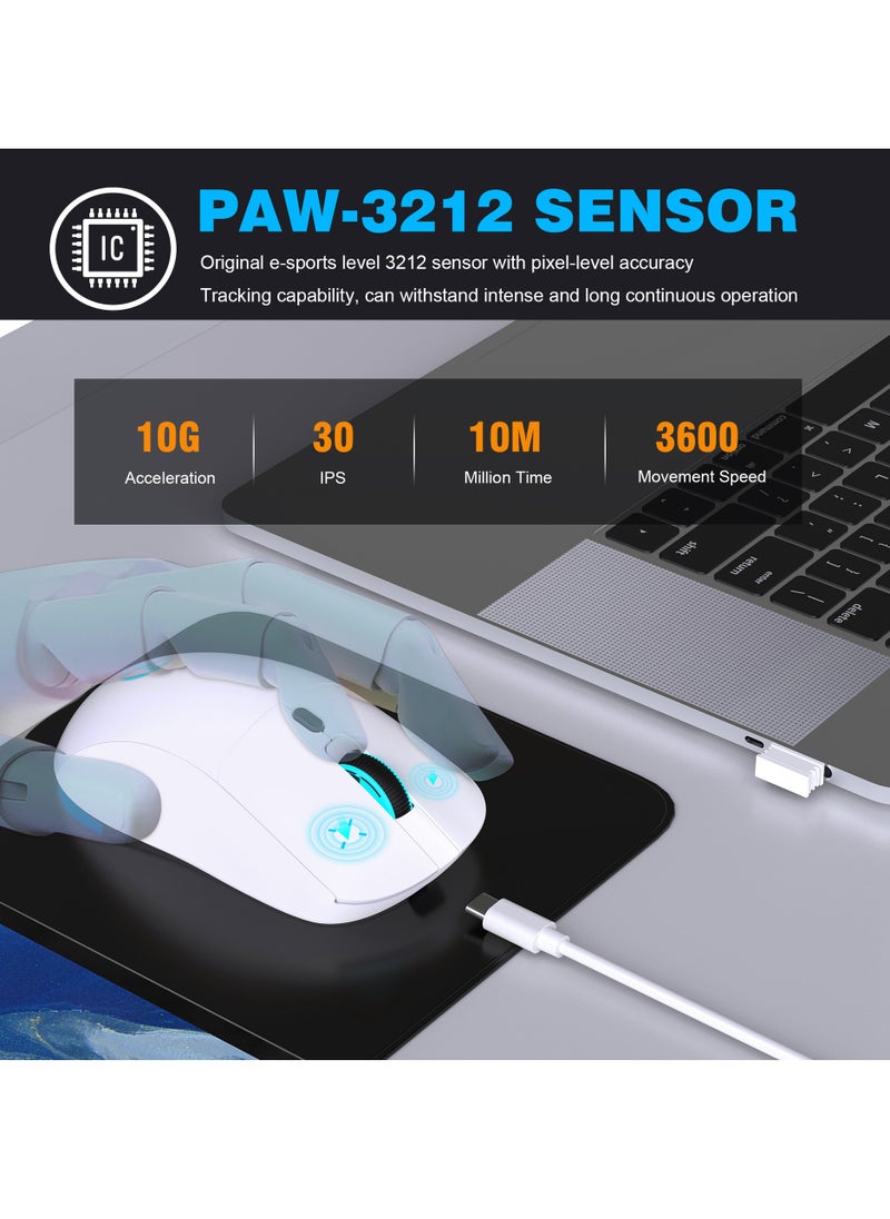 إتش إكس إس جيه - 2.4G USB ماوس لاسلكي قابل للتعديل 3600 ديسيبل متوحد الخواص 7 ألوان RGB الفئران مريحة للمنزل مكتب الكمبيوتر المحمول ألعاب الكمبيوتر - Image 1