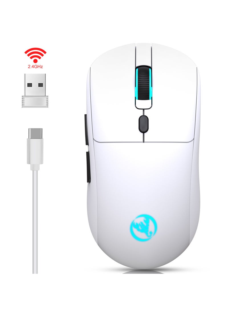 إتش إكس إس جيه - 2.4G USB ماوس لاسلكي قابل للتعديل 3600 ديسيبل متوحد الخواص 7 ألوان RGB الفئران مريحة للمنزل مكتب الكمبيوتر المحمول ألعاب الكمبيوتر - Image 1