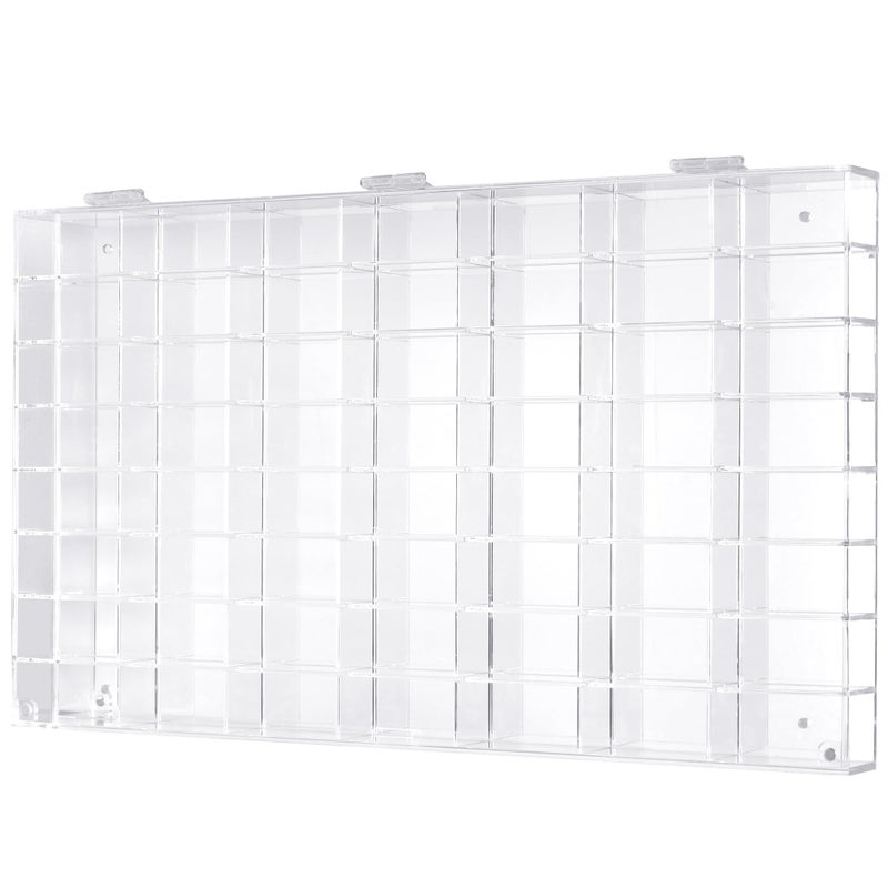 DisplayGifts Hot 56 Compartment 1/64 Scale Toy Cars Wheels Matchbox Display Case Stand Wall Diecast Model Car Cabinet w/Door -AHW64-56 - Image 2