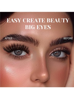 FLYROAD Self Adhesive Eyelashes Clusters 200PCS Press On Lashes Clusters Kit Reusable Pre Glued Lashes, Mix 10-16mm Individual Lash Extension Kit with Lash Tweezers for Beginners  - Image 4
