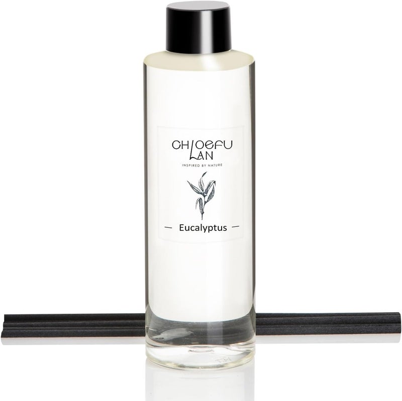 Chloefu LAN Eucalyptus Diffuser Refill Scented Oil 6.76 fl oz Natural Essential Oil - Best for Farmhouse Bathroom Decor, Air Diffuser, 0% Alcohol, Non Toxic Air Freshener - Image 1