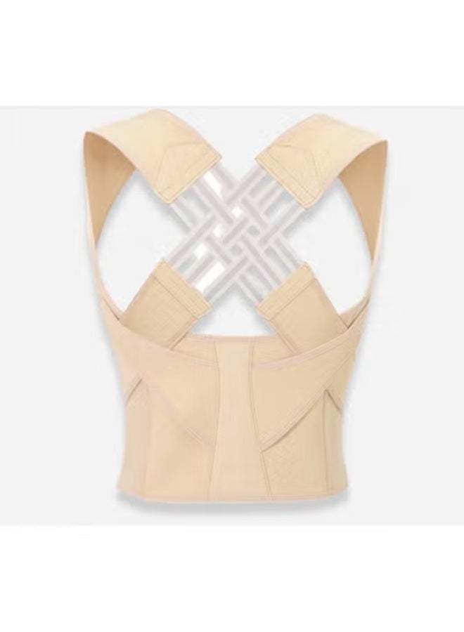 حزام تمليس الظهر، حزام وضع الظهر، أشرطة تمليس الظهر قابلة للتعديل، مصحح وضعية تمليس الظهر، مصحح وضعية الظهر للرقبة، صالة الألعاب الرياضية للكتف ودعم جيد للوضعية - Image 1