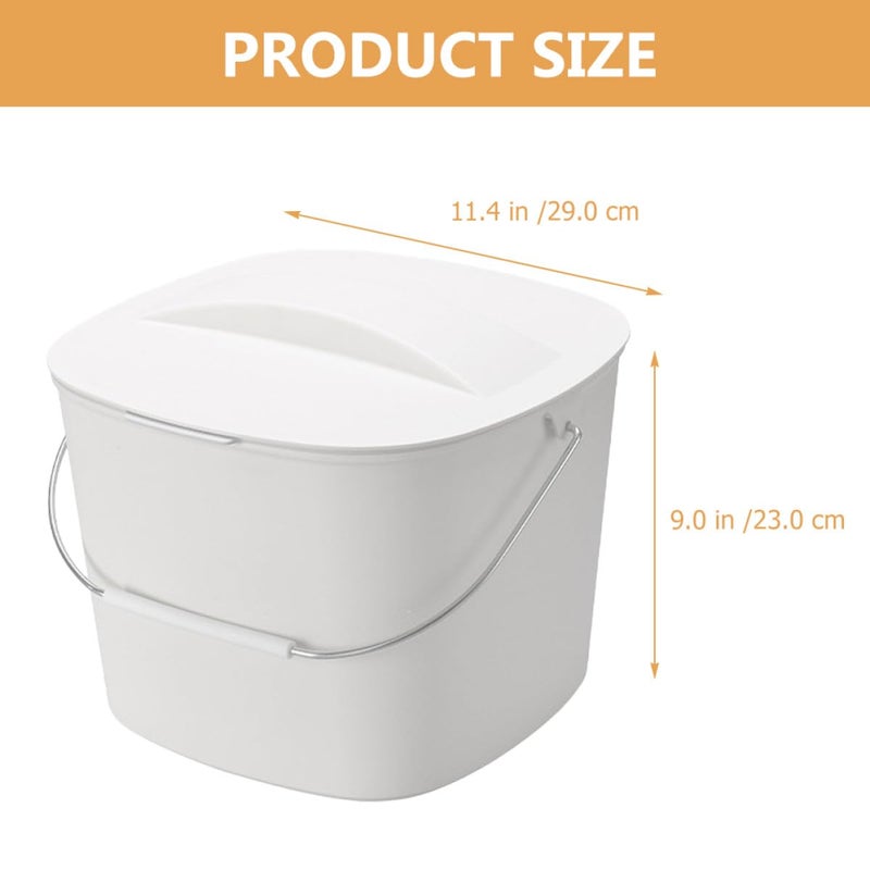Garneck Kitchen Waste Bin Dry and Wet Classified Garbage Container Small Drain Trash Can Odor Resistant Household Countertop Compost Bin for Kitchen Use Random Color - Image 2