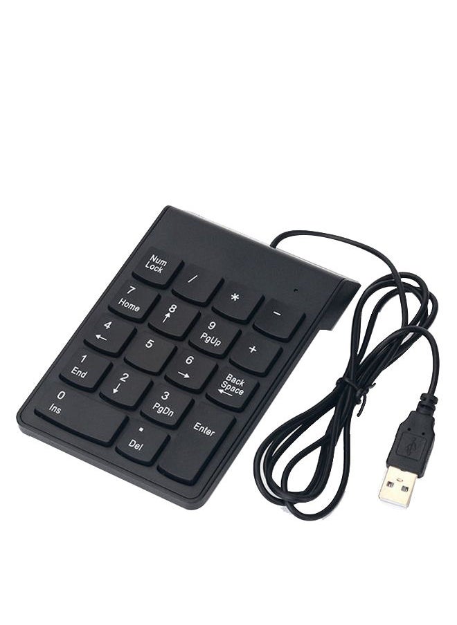 نيبمينينت - لوحة مفاتيح رقمية سلكية بمنفذ USB أسود - Image 1