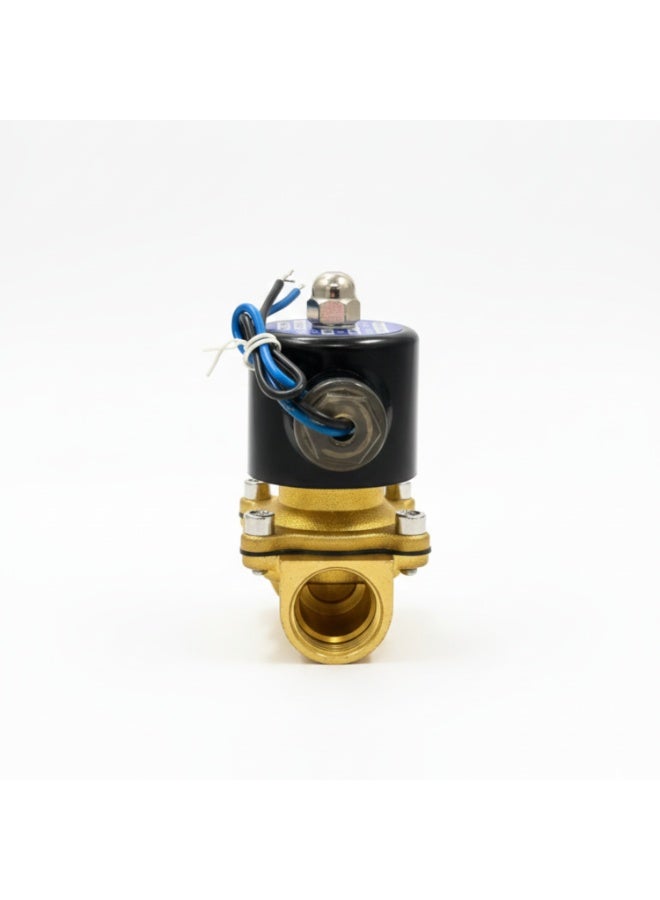 Hitex Giffex Brass Electric Solenoid Valve 220V & 24V | 1/2”, 3/4” & 1” Sizes Durable Brass Body Automatic Water Control Valve (220V, 3/4") - Image 1