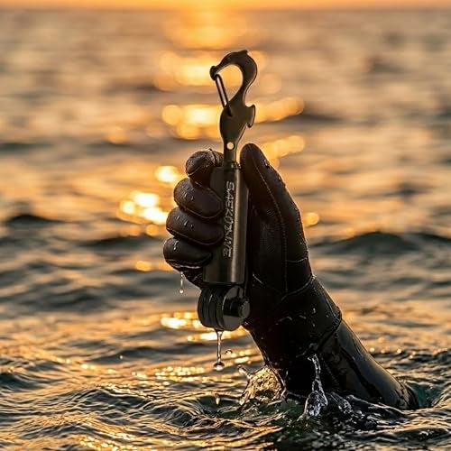 Saekodive Diving Shaker Rattle Stick with Magnet - 5.9" Black Brass, Aluminum Cap, Magnetic Mute System - Scuba Noice Maker, Underwater Shaker, Signal Communication Device - Image 4