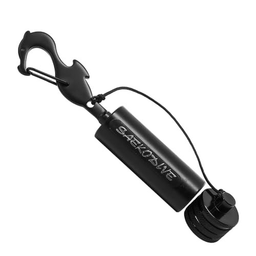 Saekodive Diving Shaker Rattle Stick with Magnet - 5.9" Black Brass, Aluminum Cap, Magnetic Mute System - Scuba Noice Maker, Underwater Shaker, Signal Communication Device - Image 1