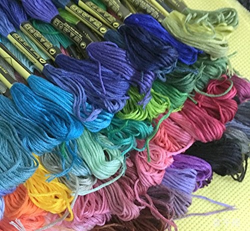 ThreadNanny Embroidery Floss, Cross Stitch Thread for Sewing and Hand Craft Embroidery | Suitable for Bracelet Thread Making | Set of 447 Skeins Rainbow Color Cotton Strings - Image 3