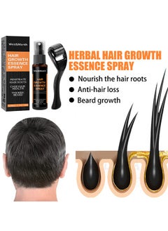 West&Month 30ML Hair Growth Essence Spray, Anti-Slip Hair Nourishing Growth Liquid Thickening Hairline Essence Spray With Microne Roller, Hair Loss And Thinning Prevention Treatment, Scalp Improver  - Image 4