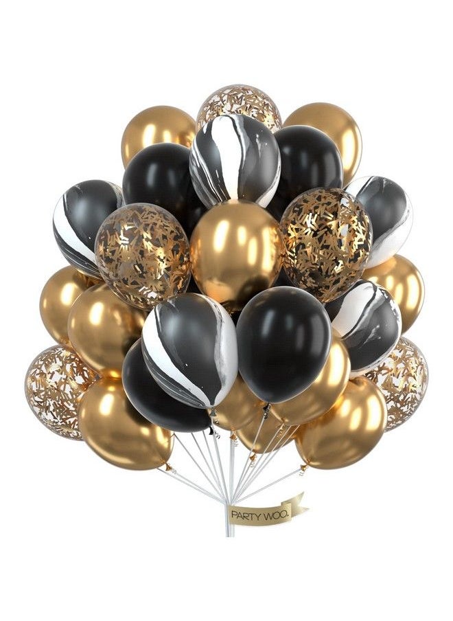 Gold And Black Balloons 70 Pcs Black Balloons White Balloons Black Marble Balloons Gold Metallic Balloons Gold Confetti Balloons For Great Gatsby Party Hollywood Party 1920 Party Decor - pzsku/Z14BFEB26E86891B759B7Z/45/_/1687331078/c8f9ee6e-5be7-42b6-8e28-d3f29a692860