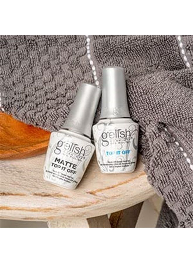 Gelish Matte & Gloss Duo Kit, Clear Coat Nail Kit, Matte Top Coat For Gel Nails, Glossy Top Coat For Gel Nails.5 ounce - Image 4