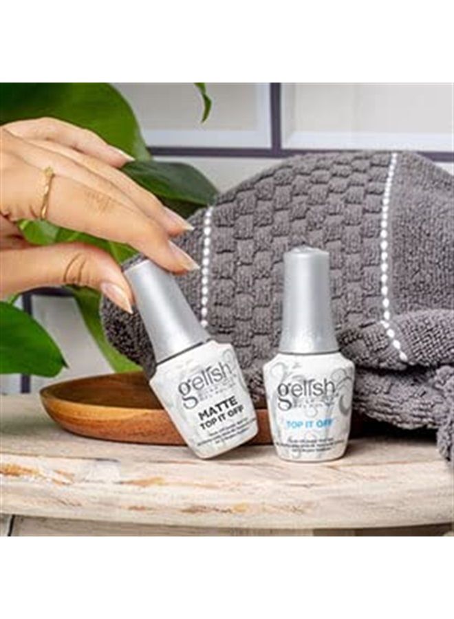 Gelish Matte & Gloss Duo Kit, Clear Coat Nail Kit, Matte Top Coat For Gel Nails, Glossy Top Coat For Gel Nails.5 ounce - Image 3