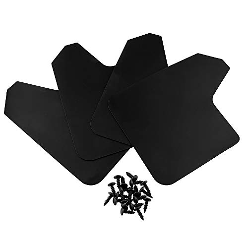 EVER Universal Basic Mud Flaps Set Black Car Mudguard Splash Guards with Accessories for Trucks Cars SUVs Vans - Image 2