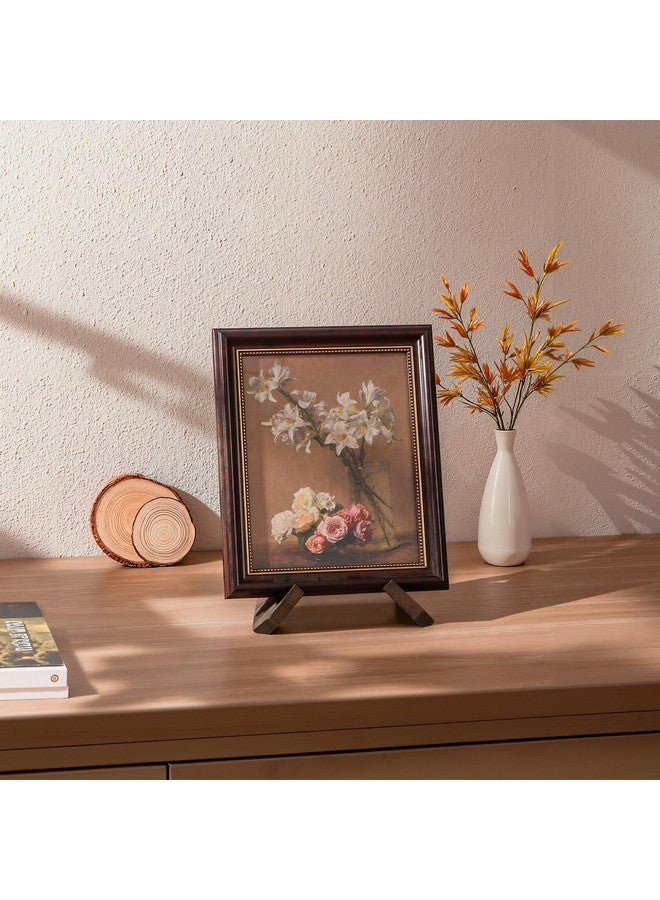 ANBOXIT ANBOXIT Plate Stand for Display - 3 Pack 6.5 Inch Plate Holder Display Holder, Wooden Picture Frame Stand, Decorative Table Top Easels  - Image 5