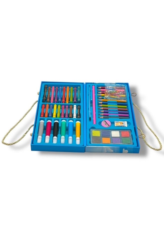 QSHOP 59 Piece Coloring Set - Assorted Colors with Eraser and Sharpener - Complete Drawing and Coloring Set for Kids and Adults - High Quality Ideal for Children and Art Lovers  - Image 4